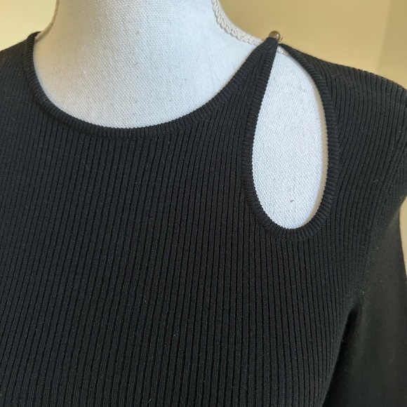 Celine Black Sweater with Cutout Detail Size Small - Picture 3 of 10
